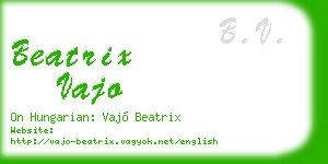 beatrix vajo business card